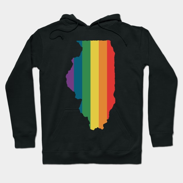 Illinois State Rainbow Hoodie by n23tees